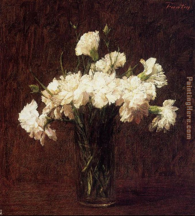Henri Fantin-Latour White Carnations
